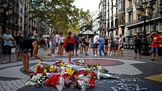 Imágen de archivo del homenaje a las víctimas del atentado en las ramblas en 2018