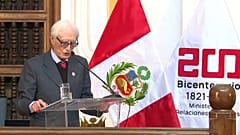 El ex ministro de Asuntos Exteriores peruano, Héctor Béjar.