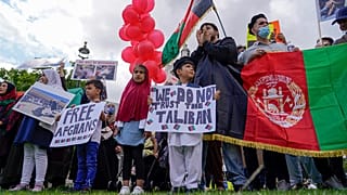 Demonstrations outside UK parliament urge more support for Afghans