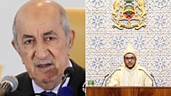 رئيس الجزائر عبد المجيد تبون وملك المغرب محمد السادس