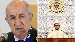رئيس الجزائر عبد المجيد تبون وملك المغرب محمد السادس