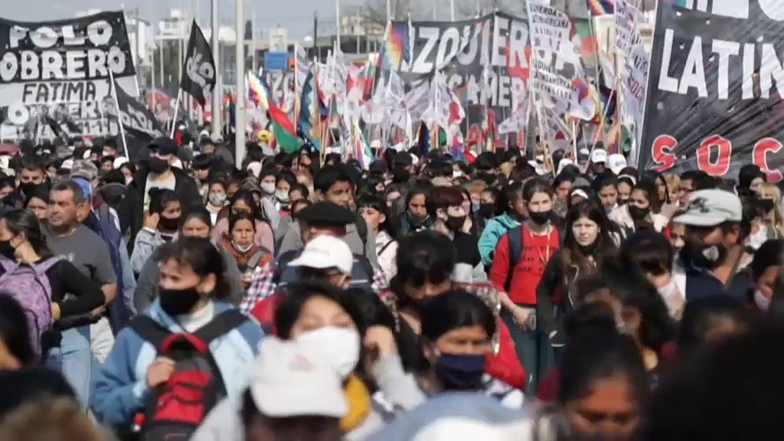 Se trata de la primera manifestación multitudinaria desde que asumió el nuevo ministro de Desarrollo Social, Juan Zabaleta, hace solo una semana.