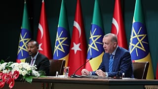 Cumhurbaşkanı Recep Tayyip Erdoğan ile Etiyopya Başbakanı Abiy Ahmed