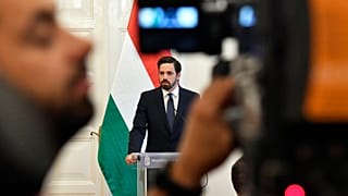 Magyar Levente parlamenti államtitkár sajtótájékoztatót tart az afganisztáni fejleményekről