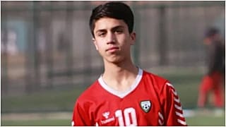 صورة للاعب الفغاني زكي أنواري من مواقع التواصل الاجتماعي