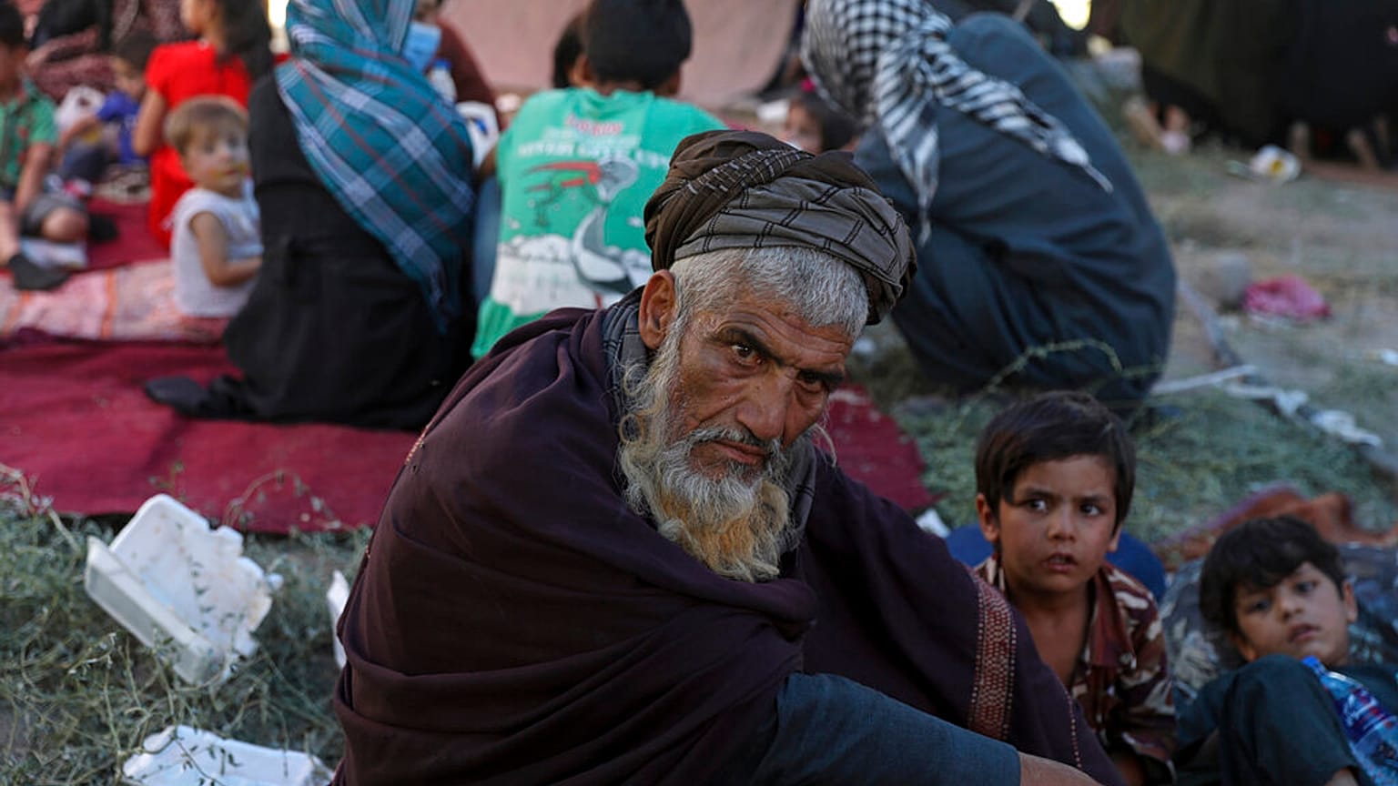 Un desplazado del norte de Afganistán, en Kabul