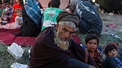 Un desplazado del norte de Afganistán, en Kabul