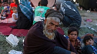 Un desplazado del norte de Afganistán, en Kabul