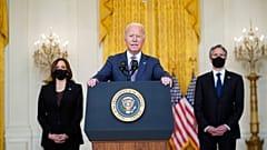 US-Präsident Joe Biden während der TV-Ansprache an diesem Freitag
