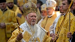 Патриарх Варфоломей проводит литургию в Киеве