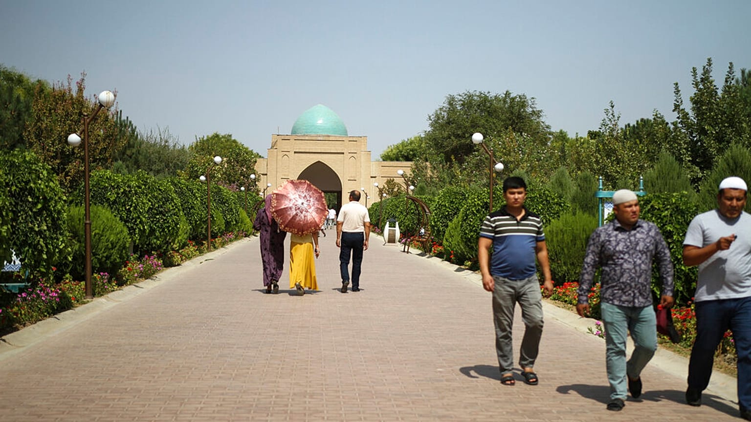 Das Mausoleum Hakim at-Termizi, einer der heiligsten Orte in Usbekistan