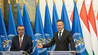 Tedrosz Adhanom Gebrejeszusz és Szijjártó Péter közös sajtótájékoztatója Budapesten
