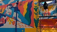 Street Art Stenograffia in Russland 