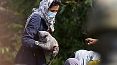 پناهجوی افغان در مرز بلاروس و لهستان