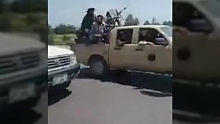 مقطع مصور نشرته حركة طالبان وزعمت أنه تجمعا لعناصرها في بانشير