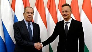 Szergej Lavrov orosz külügyminiszter és Szijjártó Péter magyar külügyminiszter Budapesten