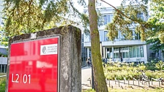 A view of the building L201 on the Lichtwiese campus of the Technical University Darmstadt, in Darmstadt, Germand, Tuesday, Aug. 24, 2021