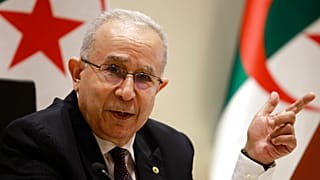 Chef de la diplomatie algérienne Ramtane Lamamra lors de son annonce à Alger, 24 août 2021