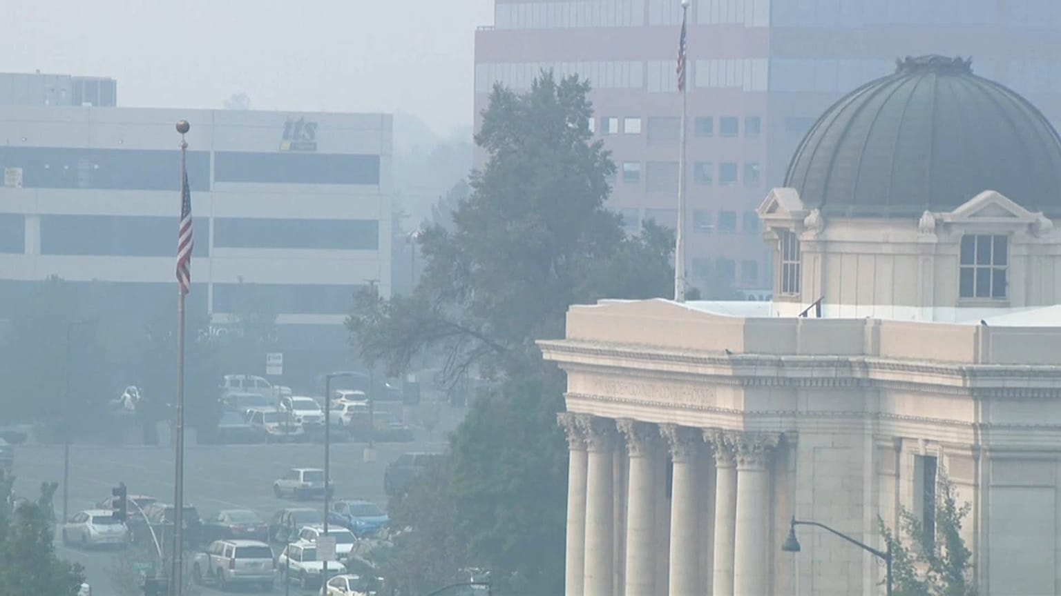 Incendi e fumo in California