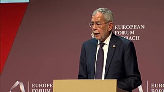 Il Presidente austriaco Alexander Van der Bellen.