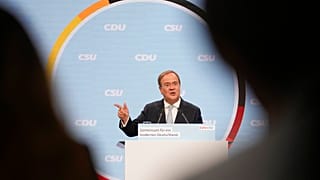 CDU-Kanzlerkandidat Armin Laschet im Wahlkampf vor der Bundestagswahl in Berlin
