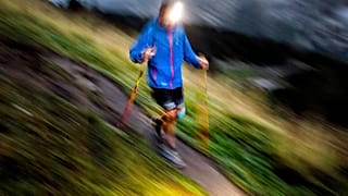 Atleta no Ultra-Trail do Monte Branco (UTMB)