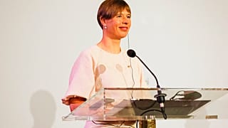 Estonya'nın ilk kadın Cumhurbaşkanı Kersti Kaljulaid.