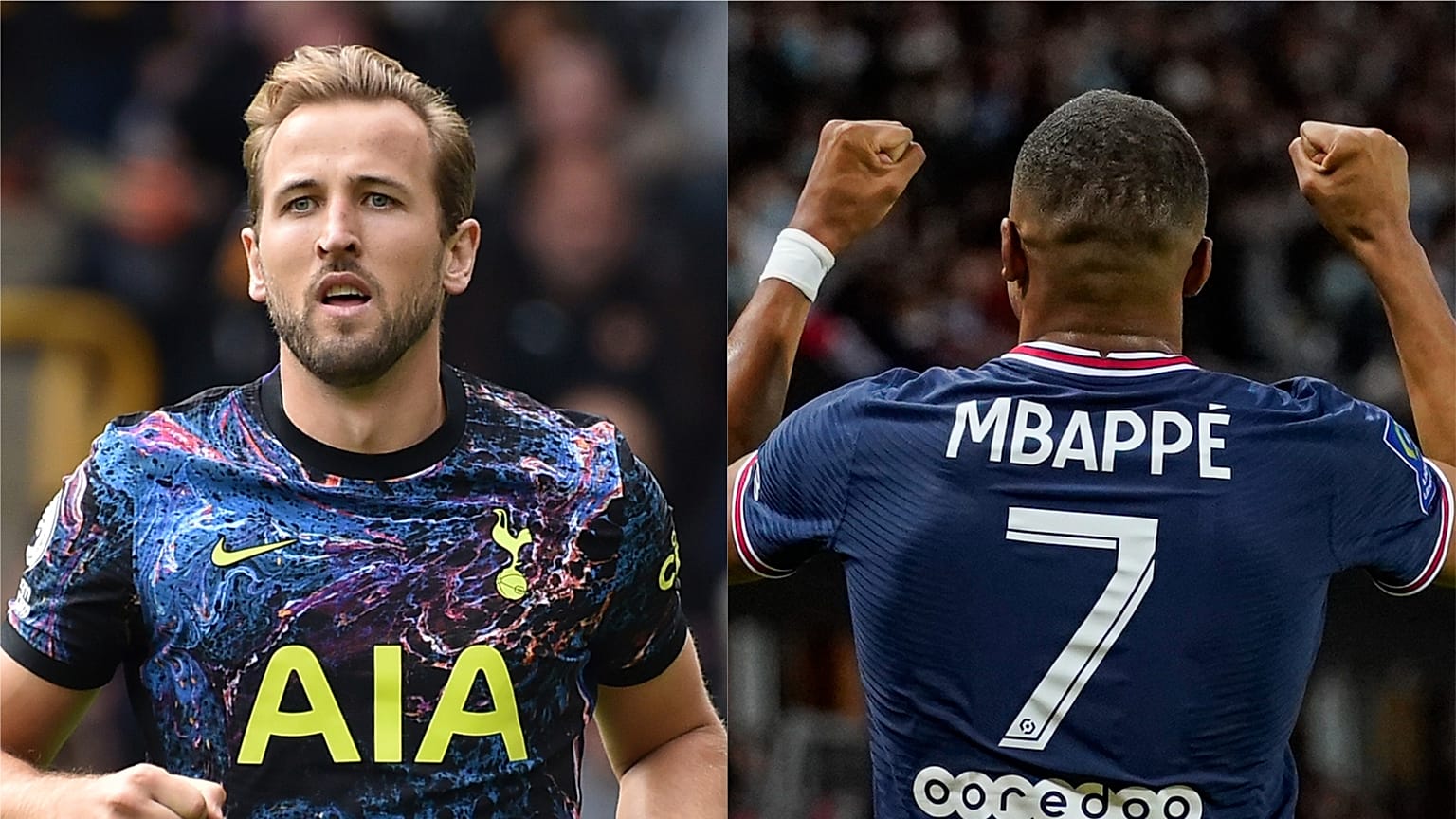 Kane looks set to stay at Spurs this summer, but Mbappe could be on the move