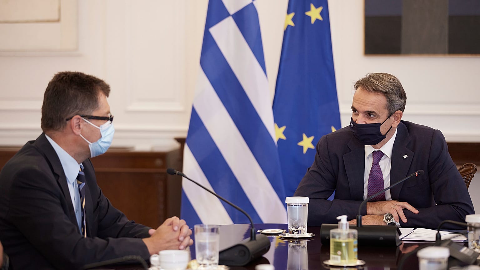 Κυριάκος Μητσοτάκης - Γιάνεζ Λέναρτσιτς