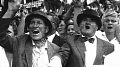 A crowd of about 200,000 people demonstrates in Chișinău on Tuesday, August 27, 1991 after Moldavia proclaimed its independence from Moscow