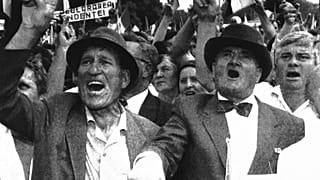 A crowd of about 200,000 people demonstrates in Chișinău on Tuesday, August 27, 1991 after Moldavia proclaimed its independence from Moscow