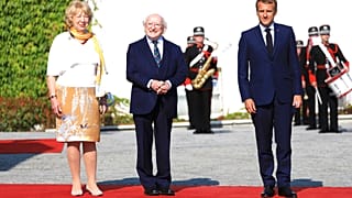 Presidente francês de visita à República da Irlanda