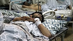 Verletzter in einem Krankenhaus in Kabul