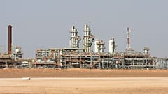 محطة غاز كريشبا في الصحراء الكبرى الجزائرية، على بعد حوالي 1200 كيلومتر جنوب العاصمة الجزائر.