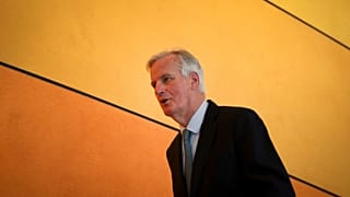 European Union chief Brexit negotiator Michel Barnier arrives for a session at European Parliament in Brussels, Tuesday, April 2, 2019