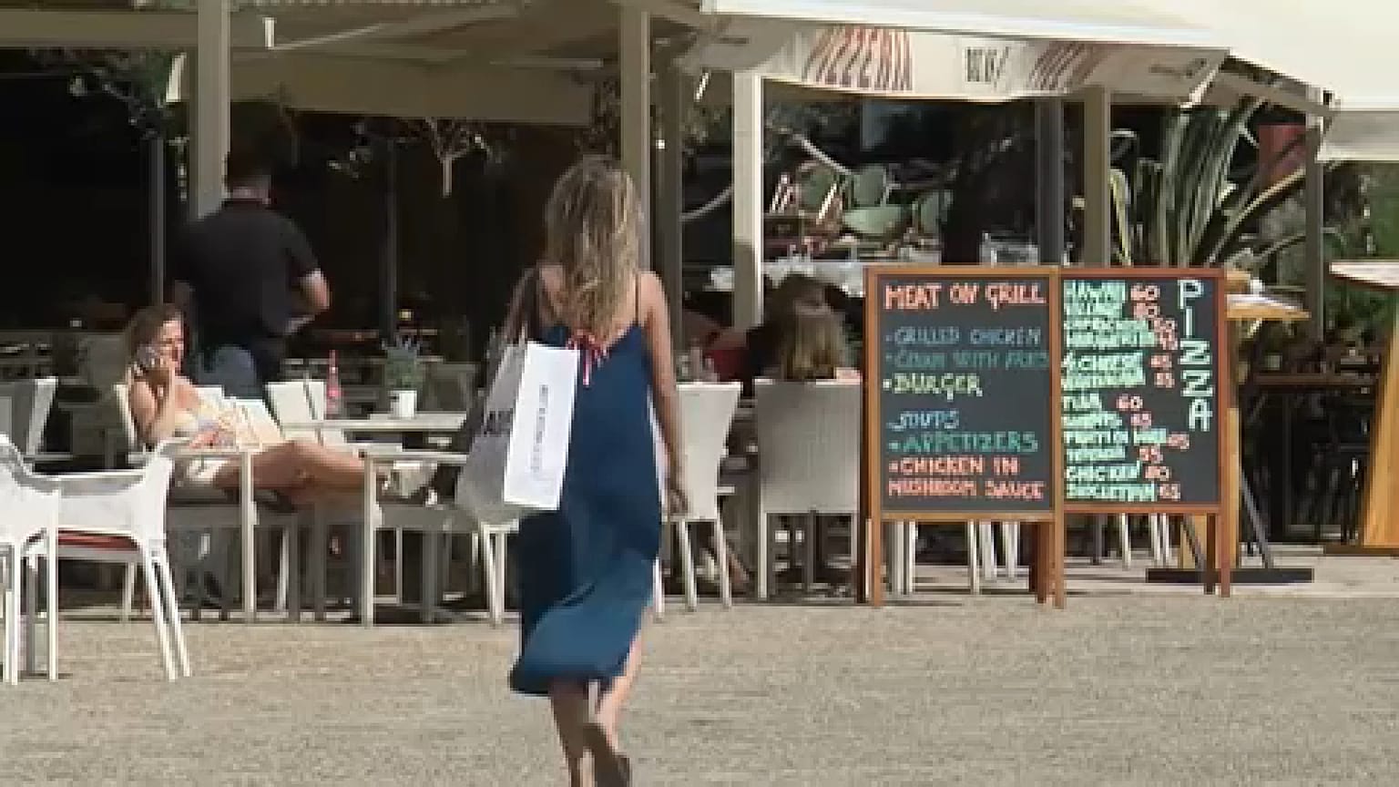 Tourist walking in Croatia