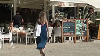 Tourist walking in Croatia
