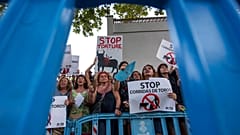 Die Proteste fanden im Zentrum von Lissabon statt