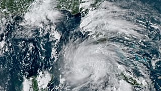 GOES-16 East GeoColor uydusundan çekilen görüntü, Ida Kasırgası'nın Küba'nın batı kıyılarına ulaştığını gösteriyor