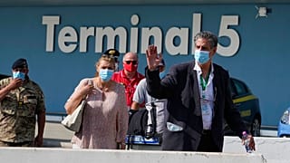 Stefano Pontecorvo, ambassadeur de l'Otan en Afghanistan, était à bord du dernier vol quittant Kaboul - Rome (Italie), le 28/08/2021