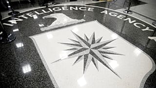 the main lobby of the Central Intelligence Agency