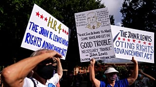 USA : manifestations contre les restrictions du droit de vote des minorités