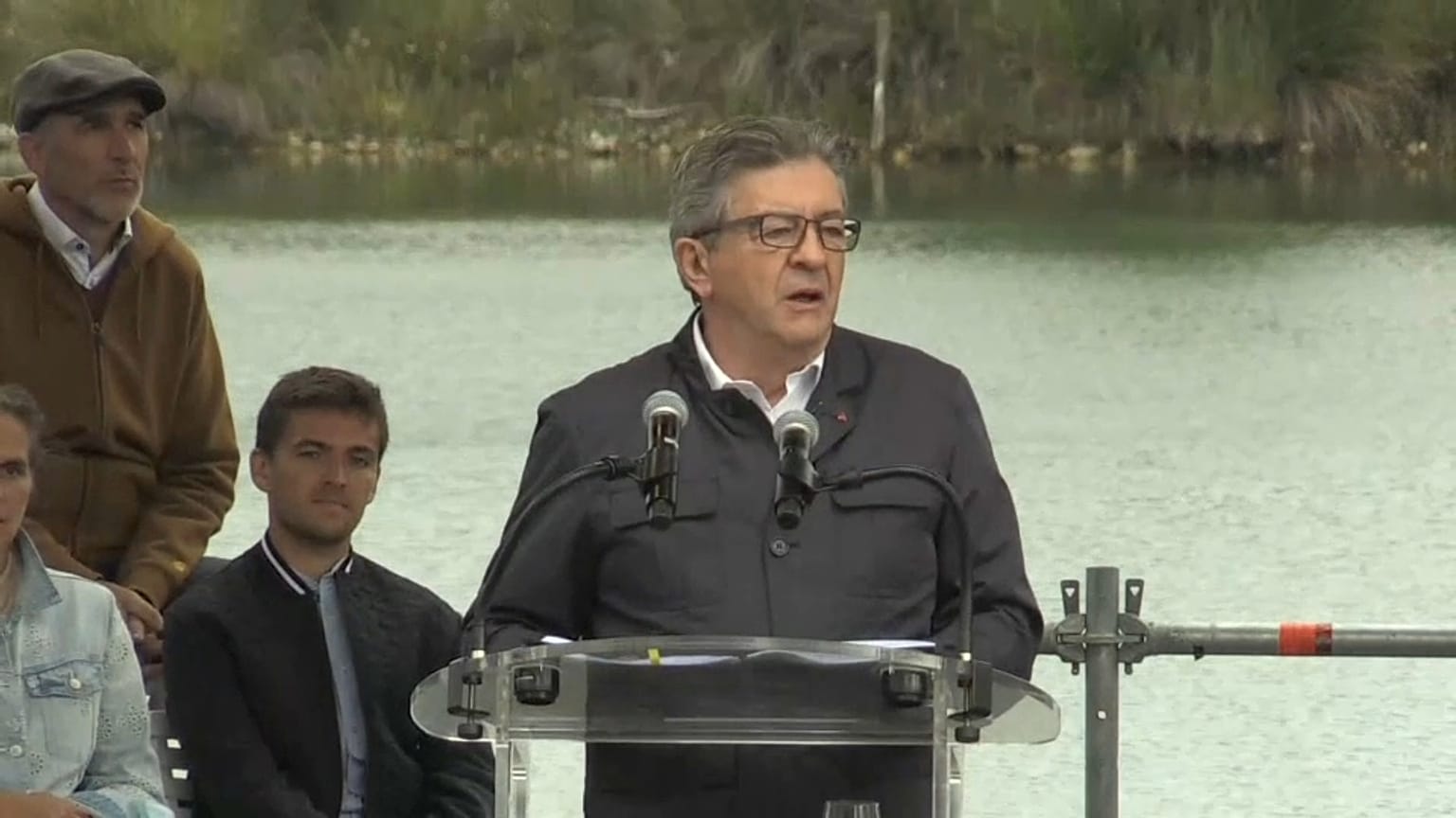 Jean-Luc Mélenchon en meeting dans la Drôme le 29 août 2021