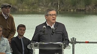 Jean-Luc Mélenchon en meeting dans la Drôme le 29 août 2021