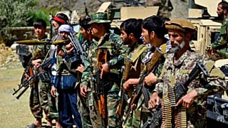 نیروهای وفادار به احمد مسعود و امرلله صالح در دفاع از دره پنجشیر در مقابل طالبان