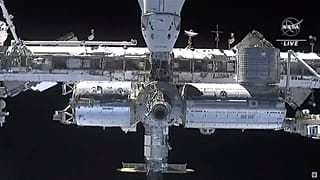 Dragon kapsülünden Uluslararası Uzay İstasyonu'nun görünüşü/Arşiv