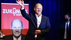 Berlin, 2021. augusztus 17. - Olaf Scholz, a Német Szociáldemokrata Párt (SDP) kancellárjelöltje