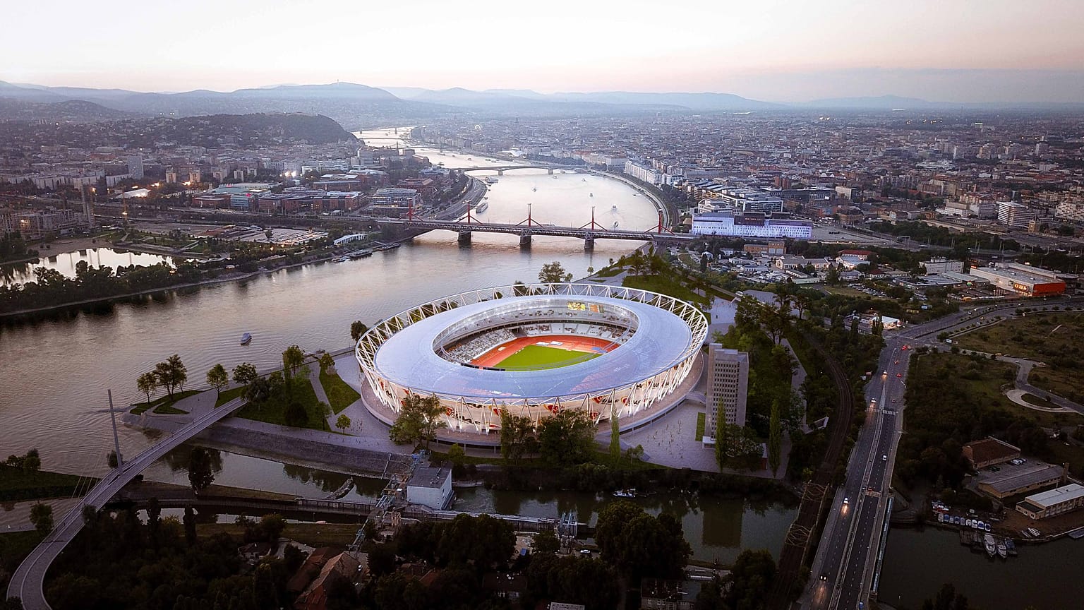 Az atlétikai stadion látványterve