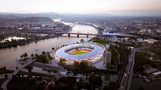 Az atlétikai stadion látványterve