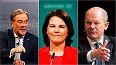 Armin Laschet, Annalena Baerbock ve Olaf Scholz 
